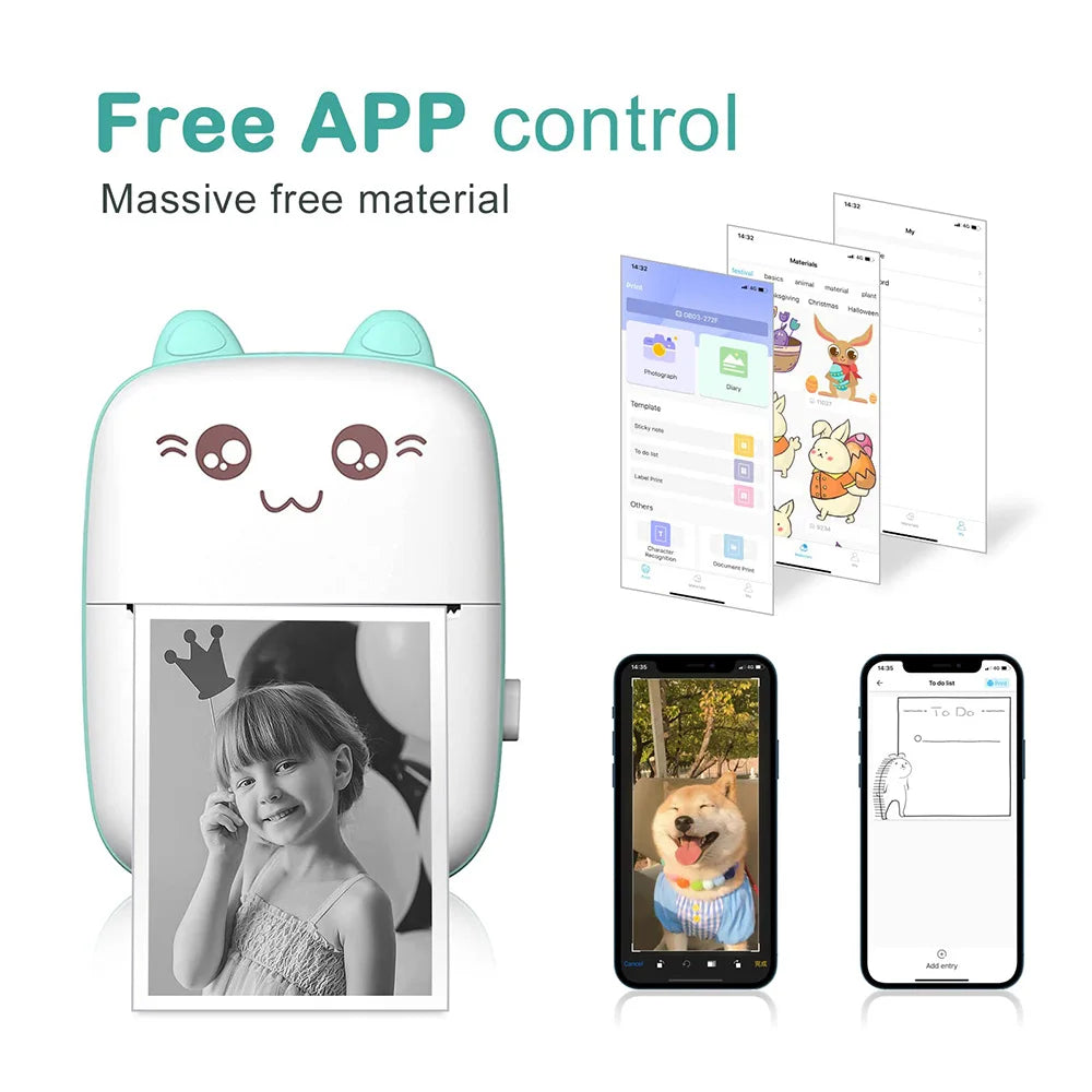 Portable Mini Bluetooth Wrong Printer