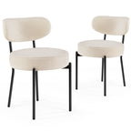 Round Dining Chairs Set / 2 Chairs