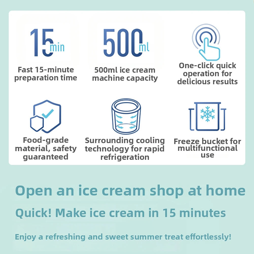 Small Home Mini Ice Cream Maker