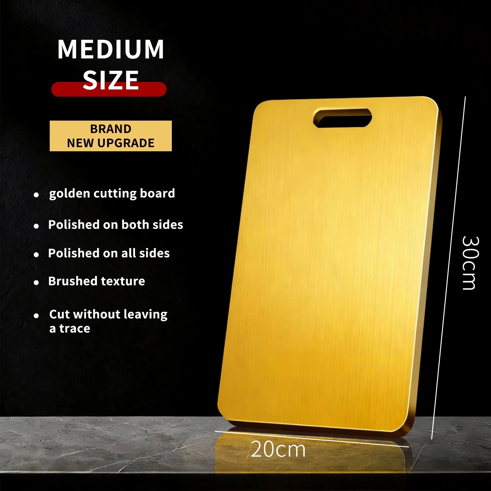 Stainless steel Gold Cutting Board