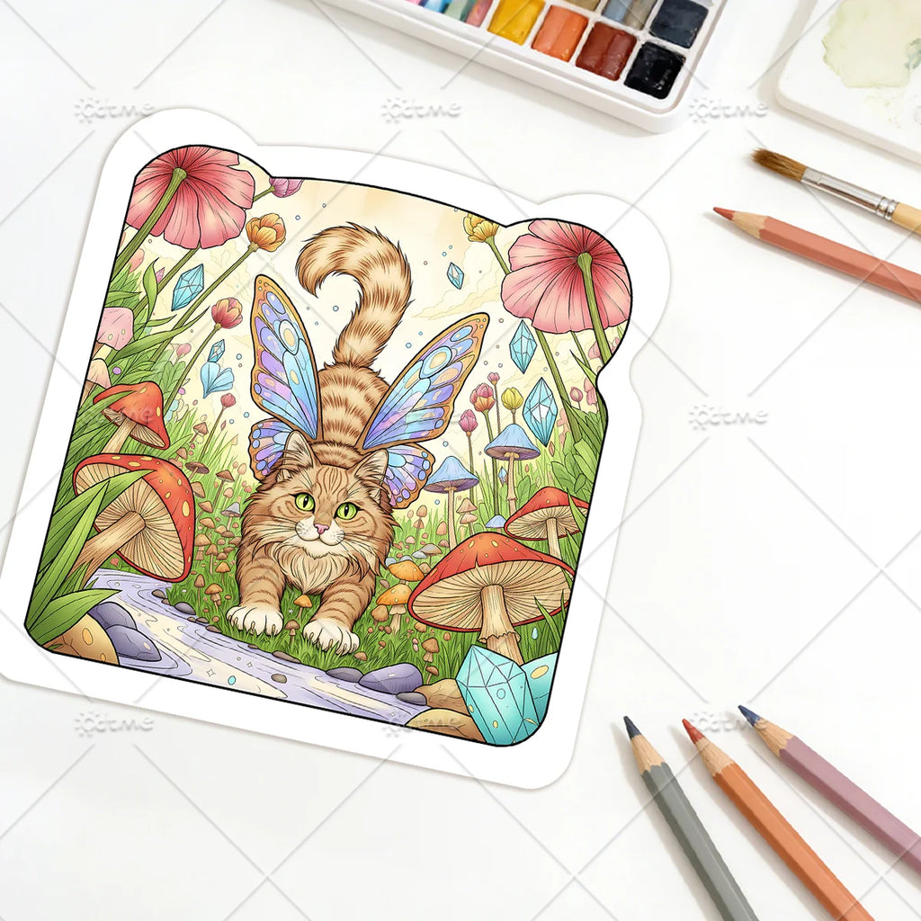 FAIRY CATS Coloring Book