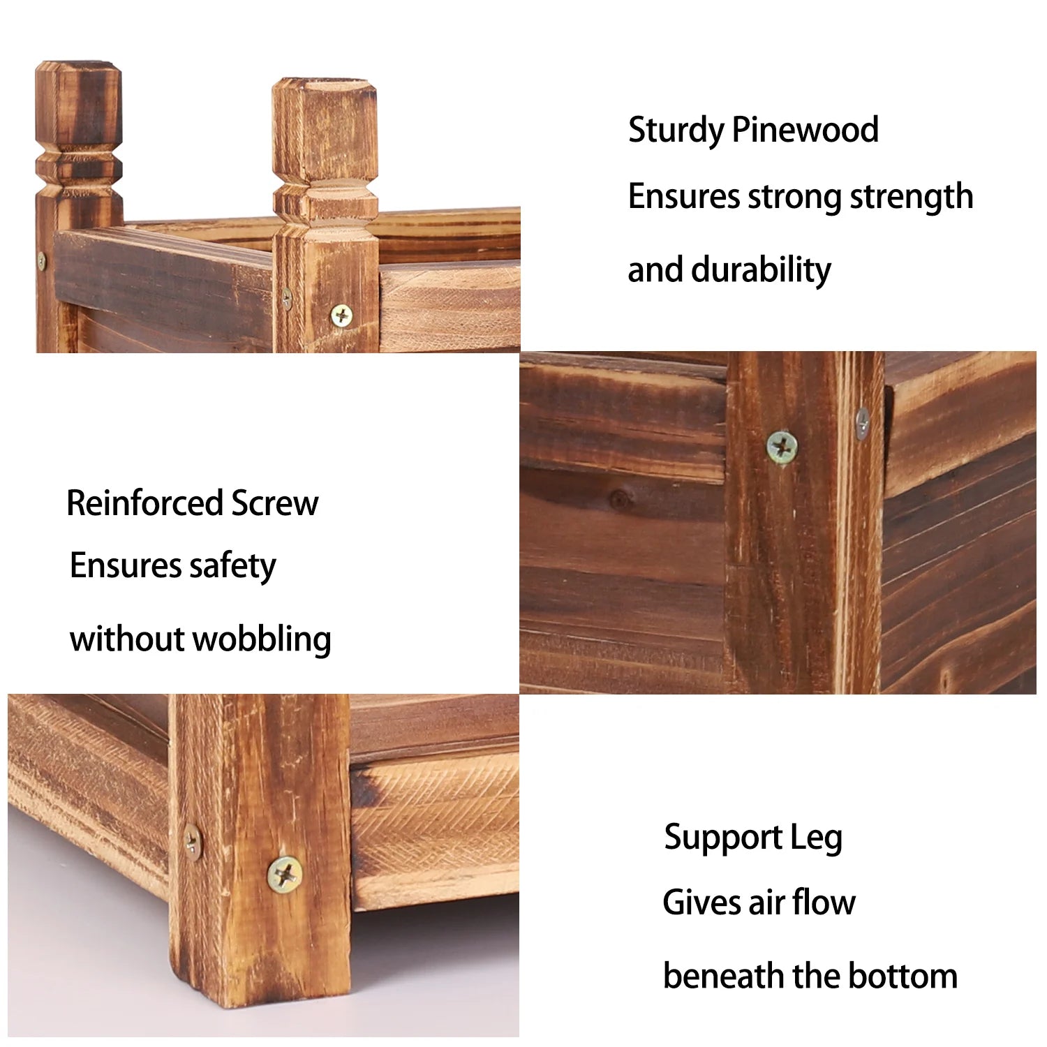 Wooden Raised Bed Planter