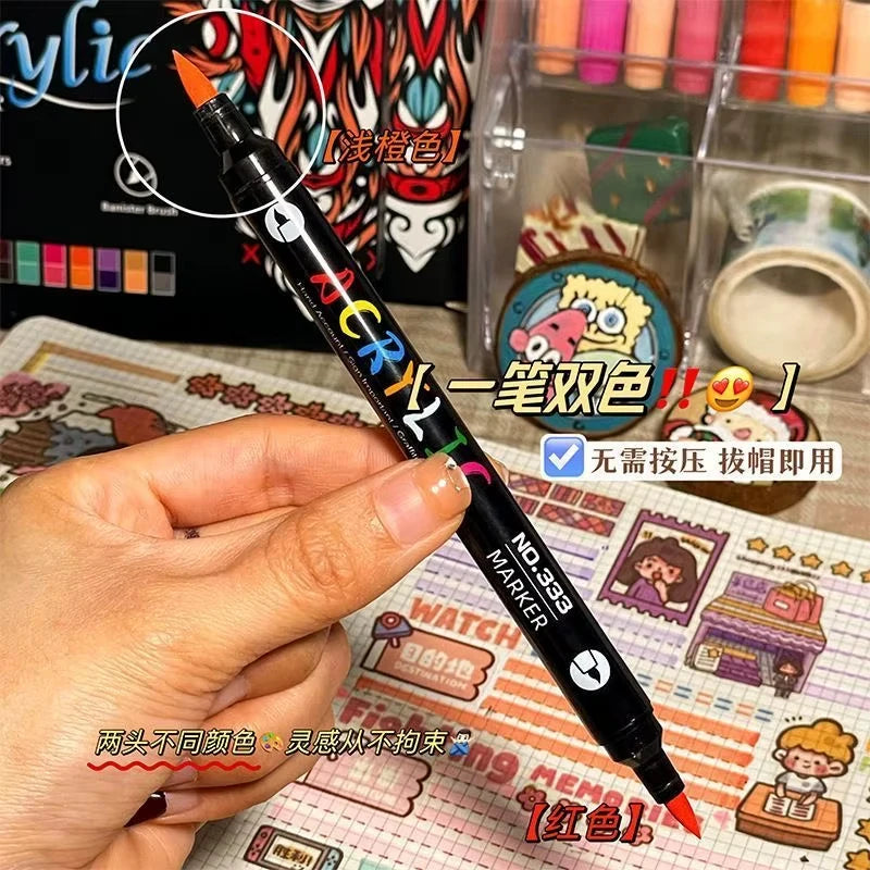 48-Color Acrylic Paint Markers