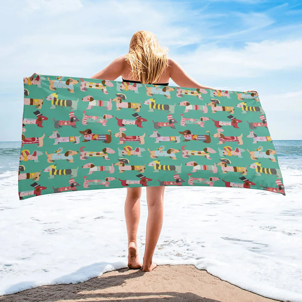 Dachshund Beach Towel
