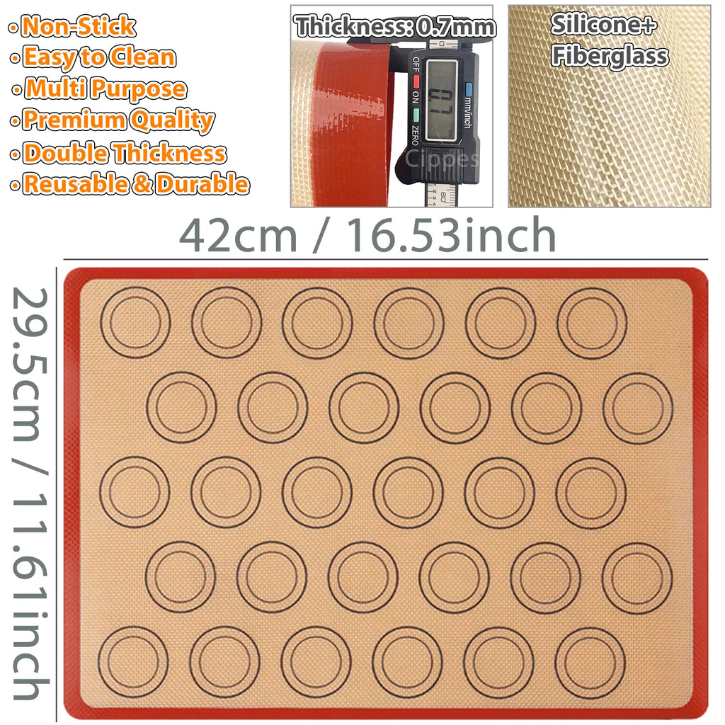 1/2PCS Silicone Baking Mats for Oven