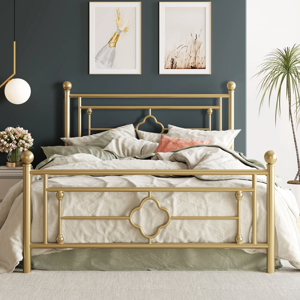 Platform Bed Frame, Vintage Victorian