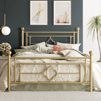 Platform Bed Frame, Vintage Victorian