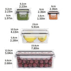 8-PC Food Containers / Locking Lids