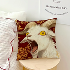 Screaming Goat Pillow Cover