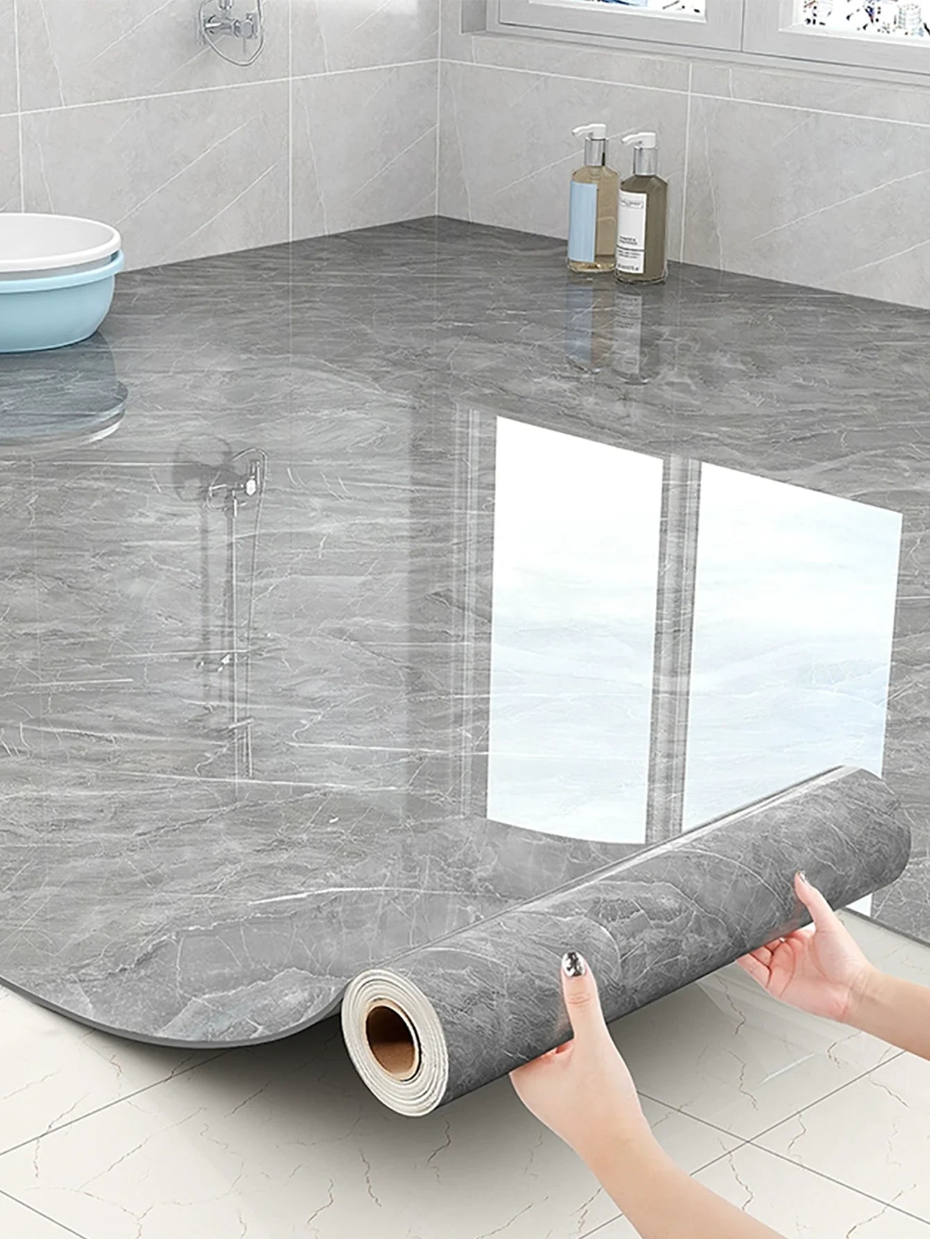 Imitation Marble Self-Adhesive Wallpaper