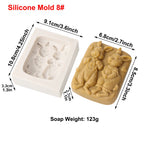 Rabbit Silicone Mold Bunny with Flower