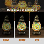 Turkish Mosaic Lamp, Rechargeable, Touch