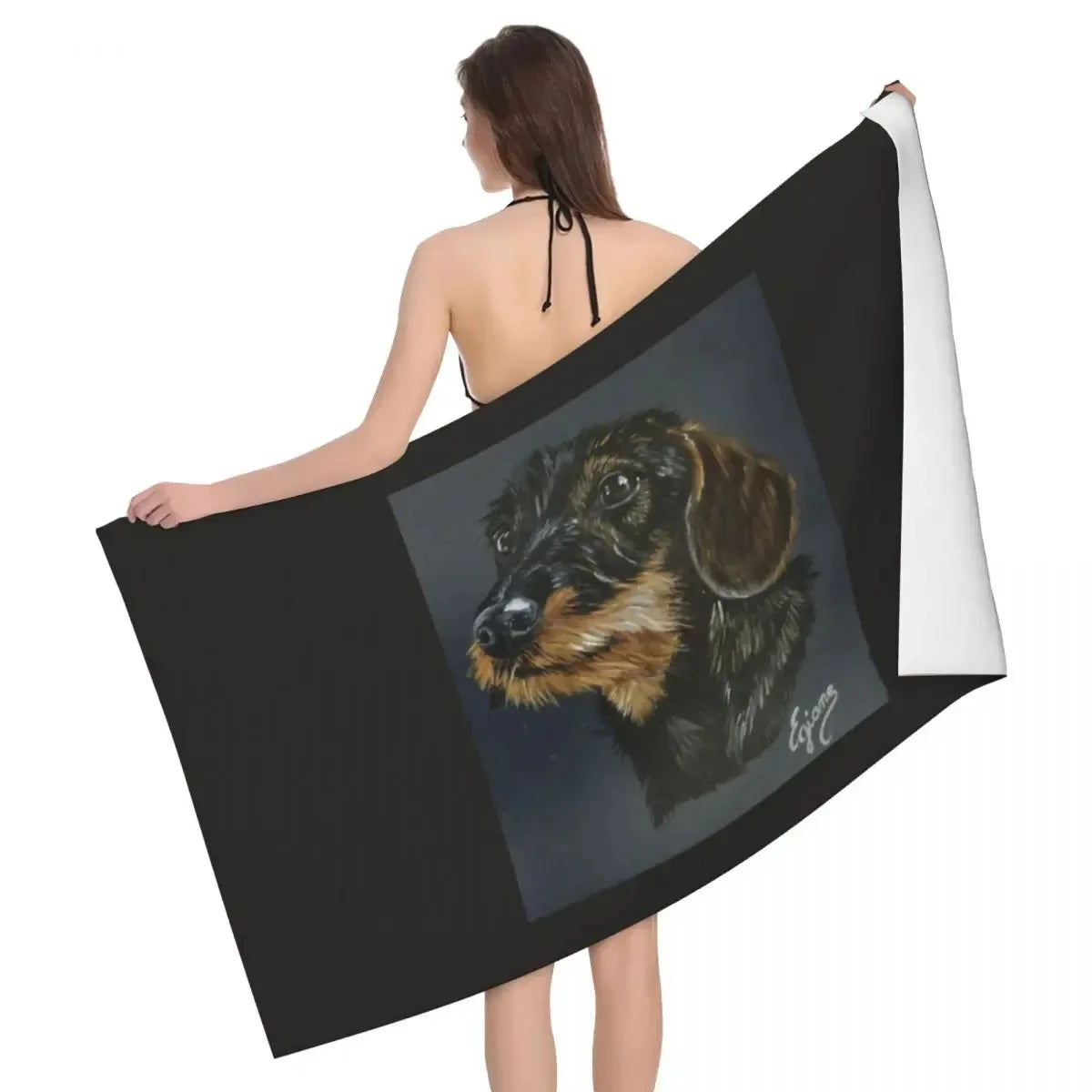 Dachshund Dog Beach Towel