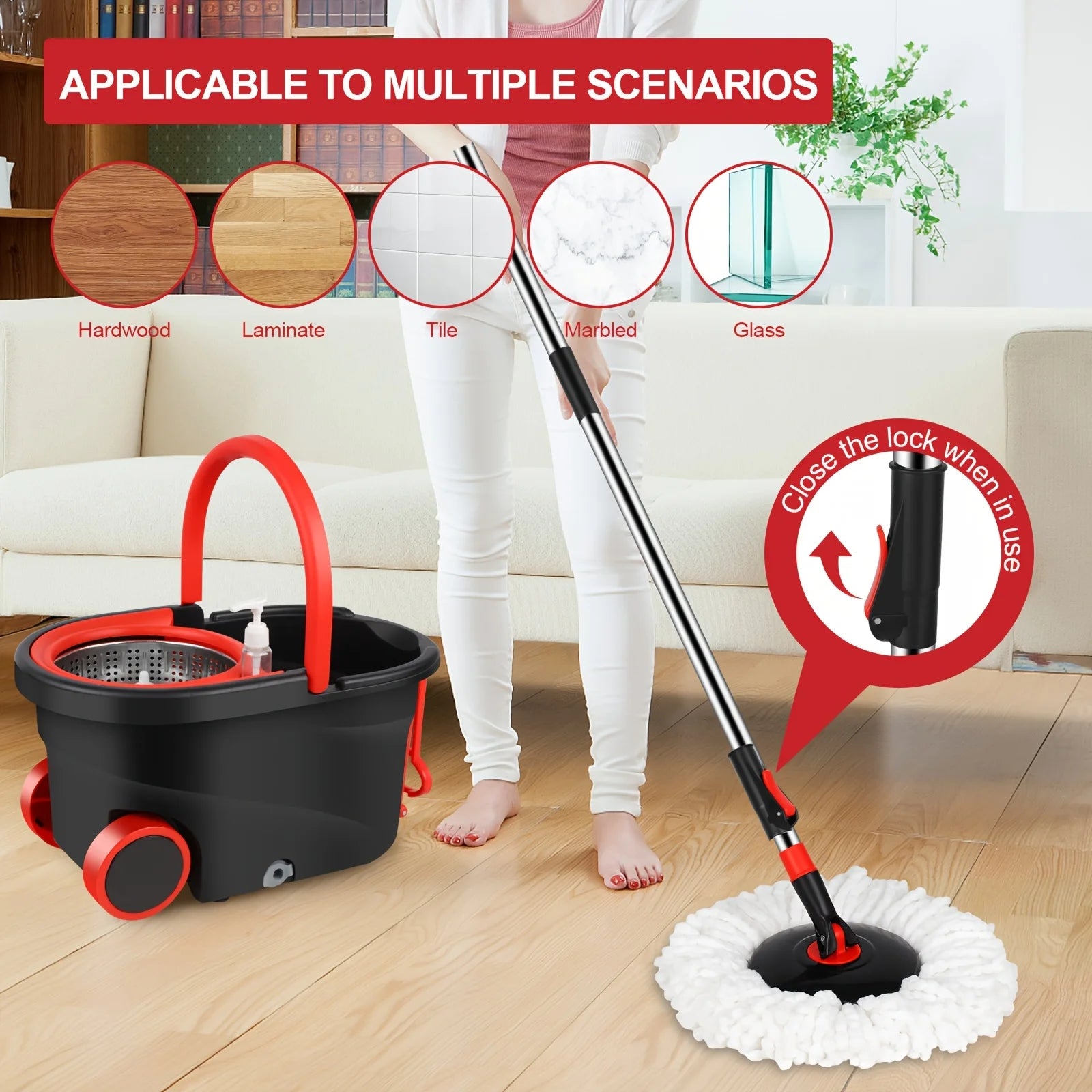 Spin Mop and Bucket Set