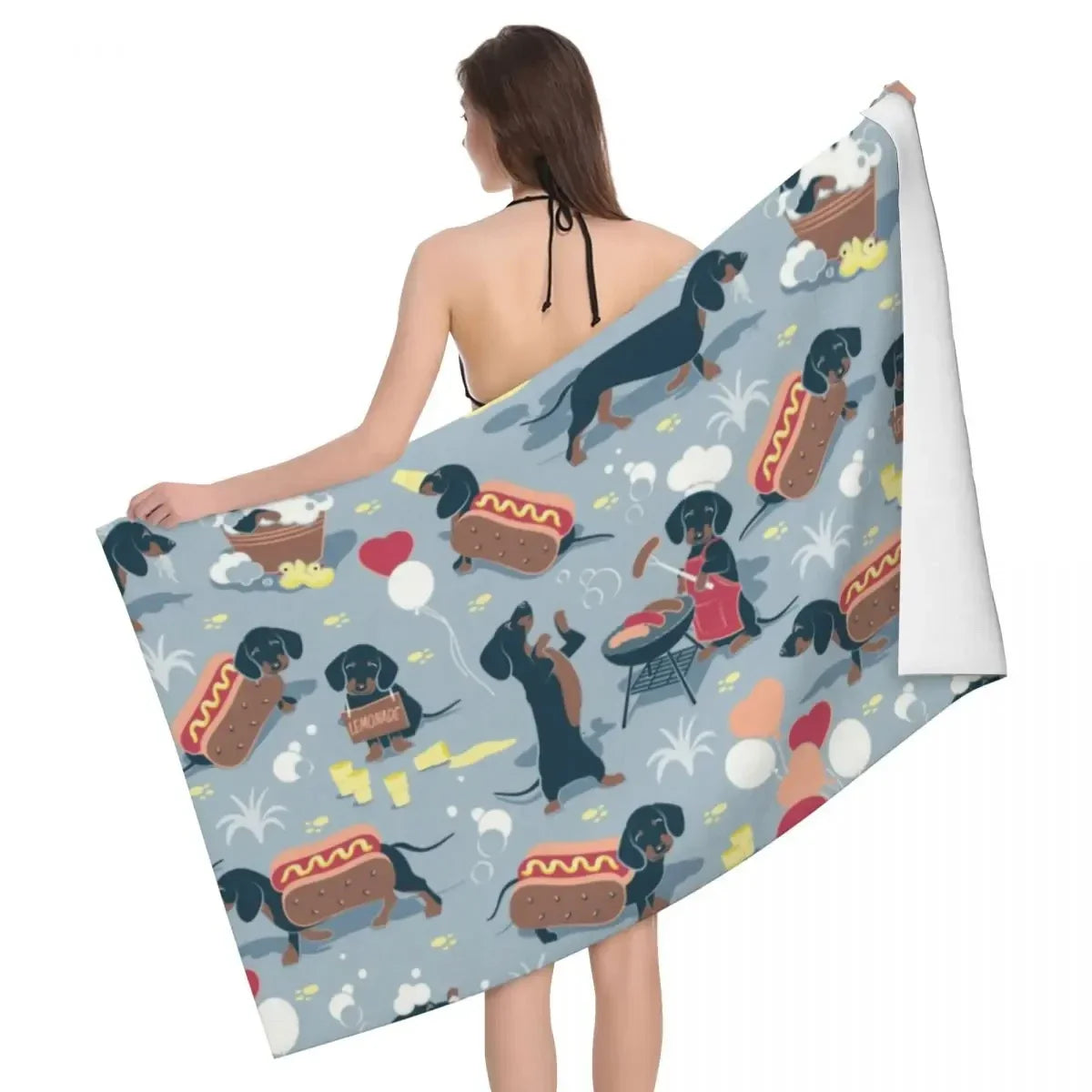 Dachshund Dog Beach Towel