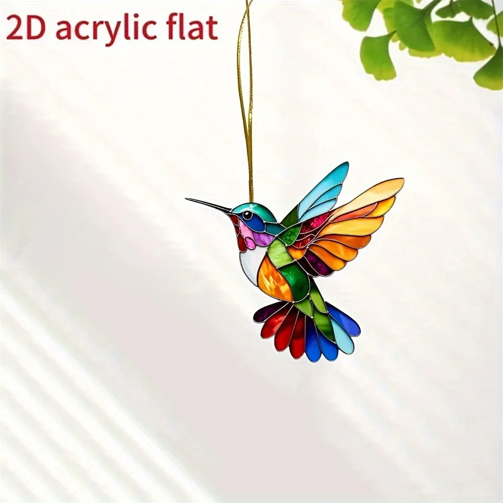 Acrylic Hummingbird Hanging Pendant, Suncatcher