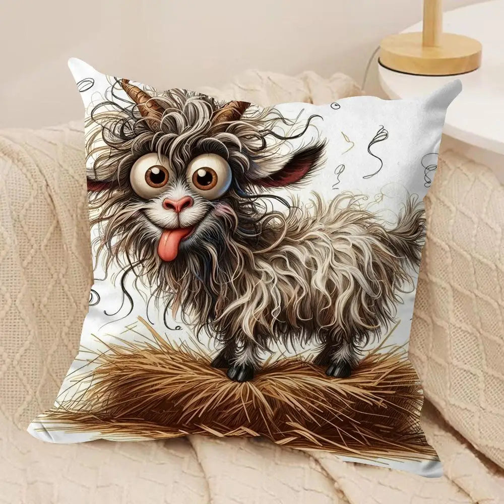 Spooky Goat Face Cover