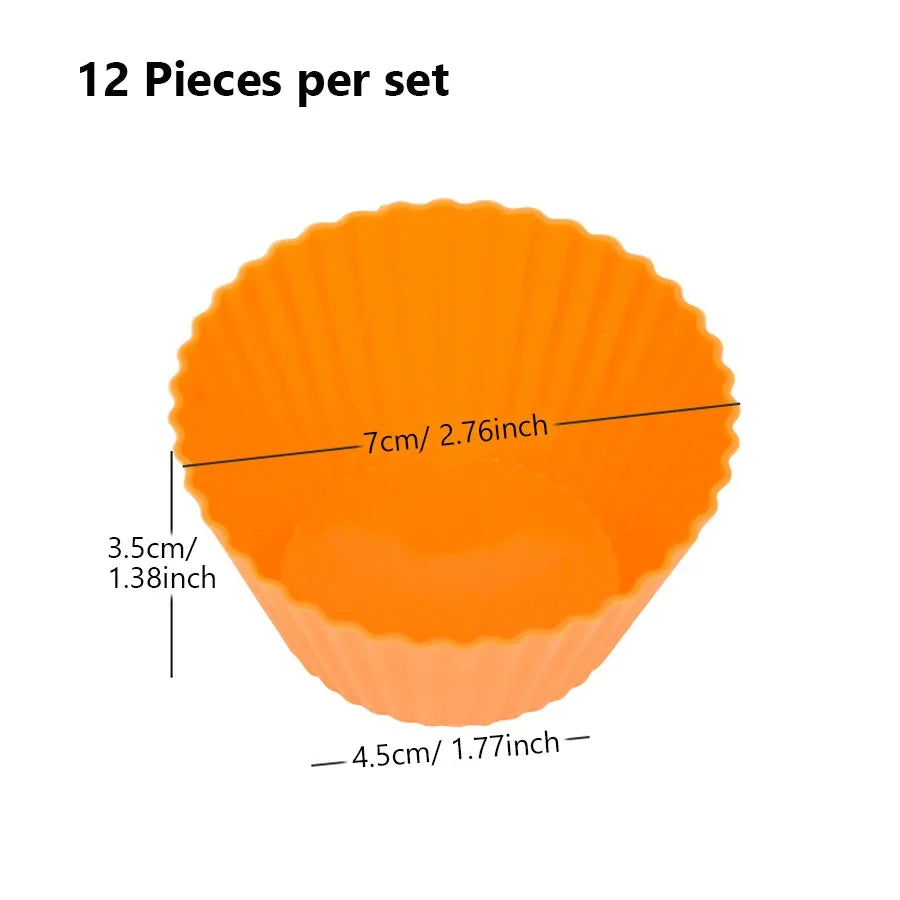 12Pcs Silicone Cup