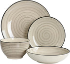 24-Piece Stoneware Dinnerware Set