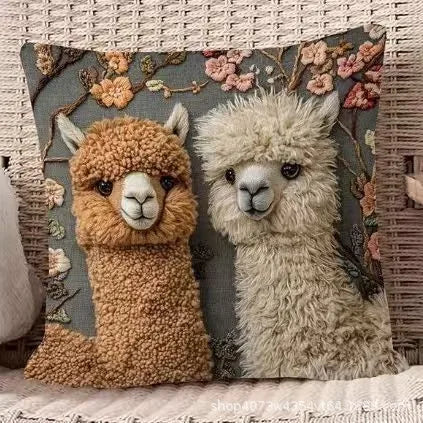 Adorable Three Rabbits Pillowcase
