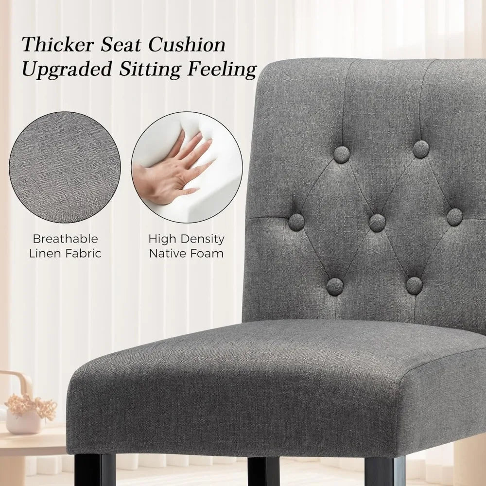 30'' Set of 4 Bar Chairs  Gray