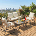 Outdoor Wicker Patio Furniture/ Set 4 pc