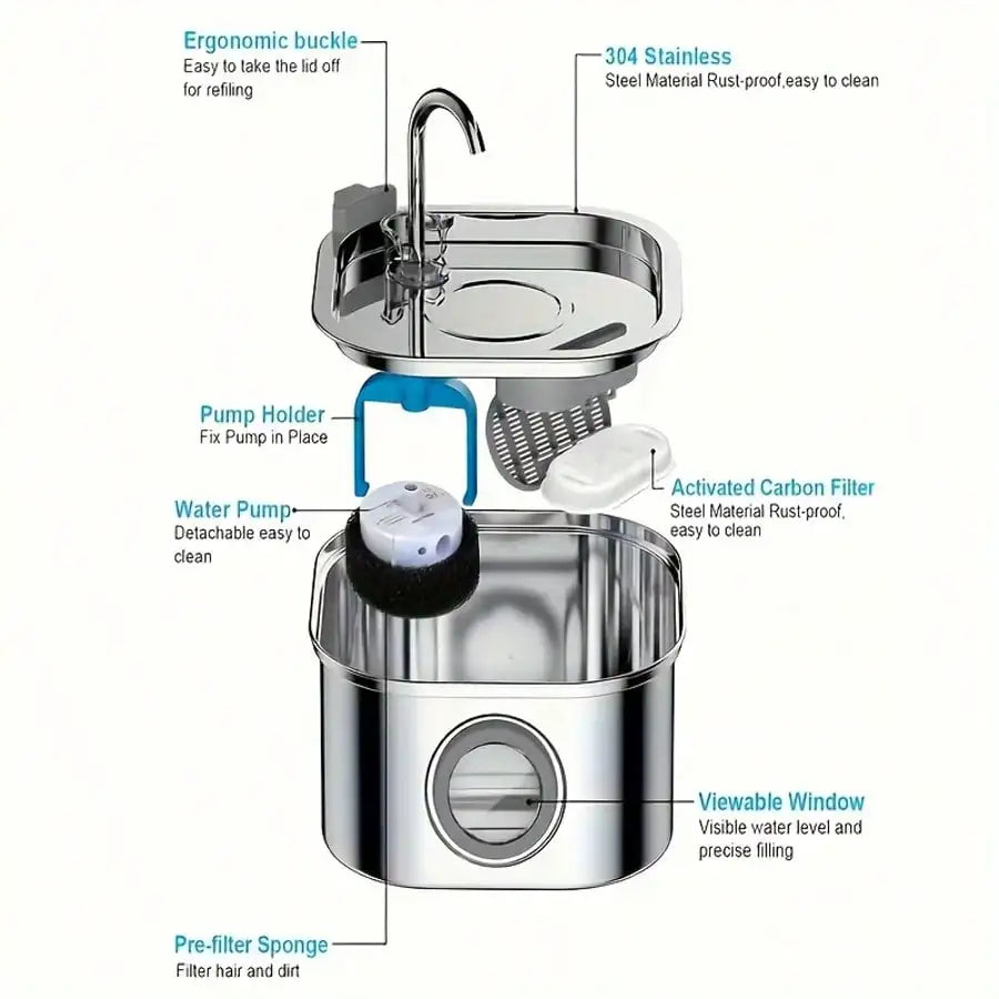 Stainless Steel Water Fountain