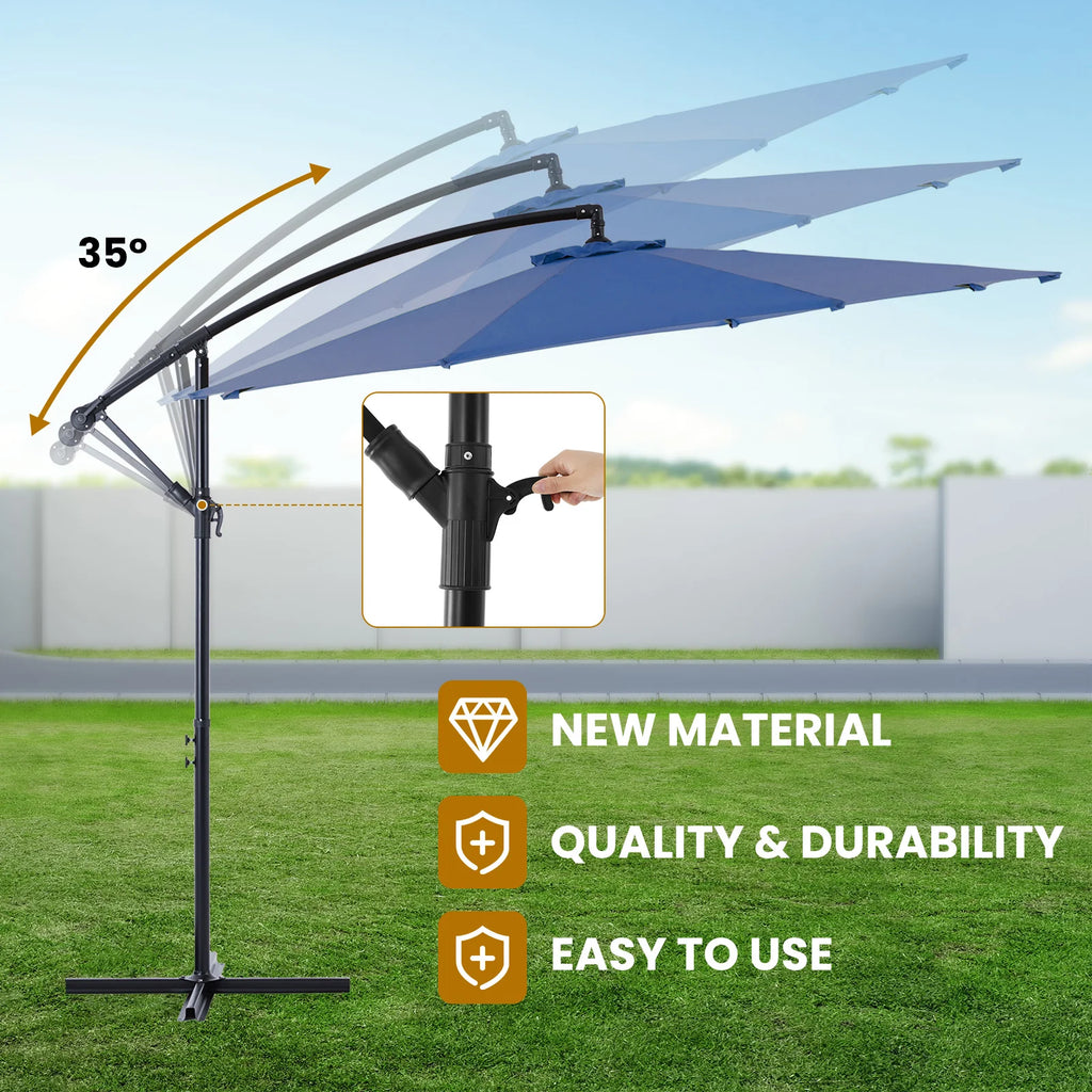 10FT  Patio Umbrella with Easy Tilt Adjustment