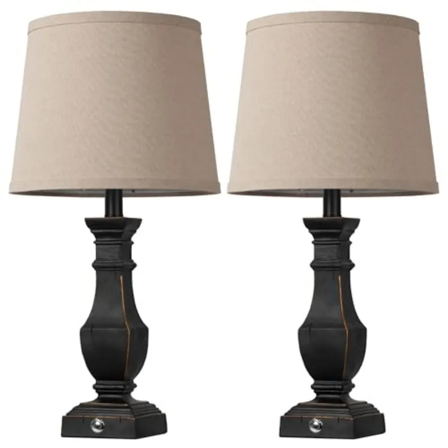Dimmable( 2) Farmhouse Table Lamps
