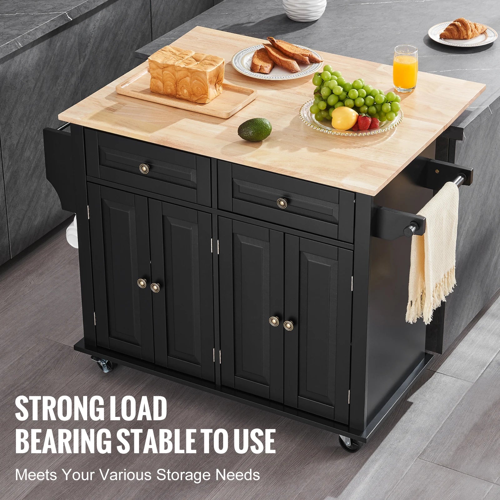 43" Kitchen Island Cart