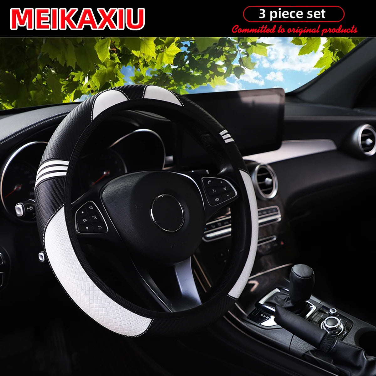 3/ 5 Set  Accessories - Steering Wheel Cover