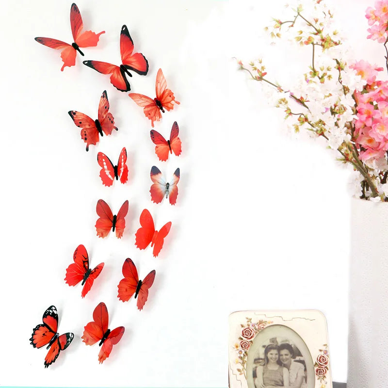 12Pcs Butterflies Wall Decals