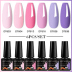 6pc Nail Gel Polish Set