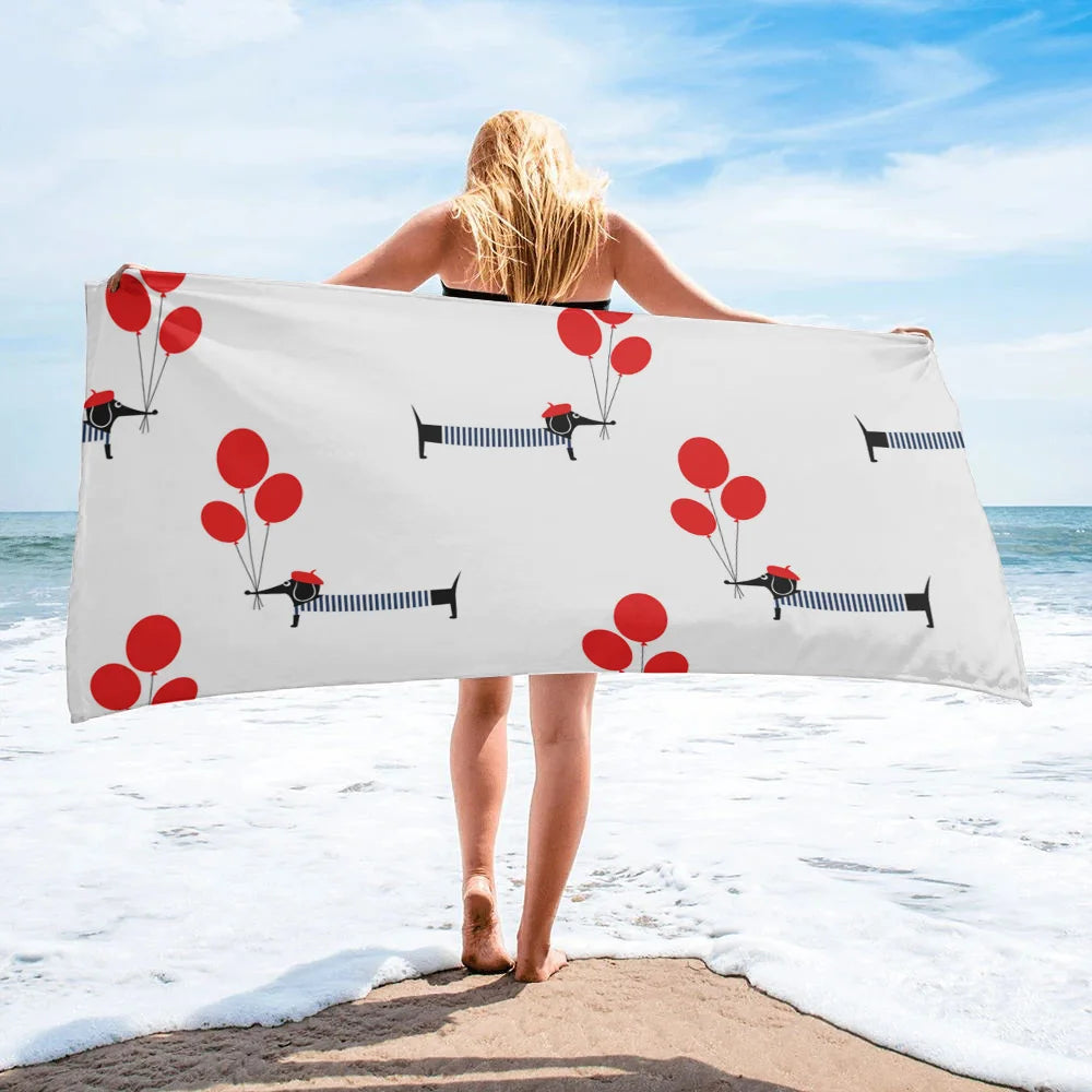 Dachshund Beach Towel