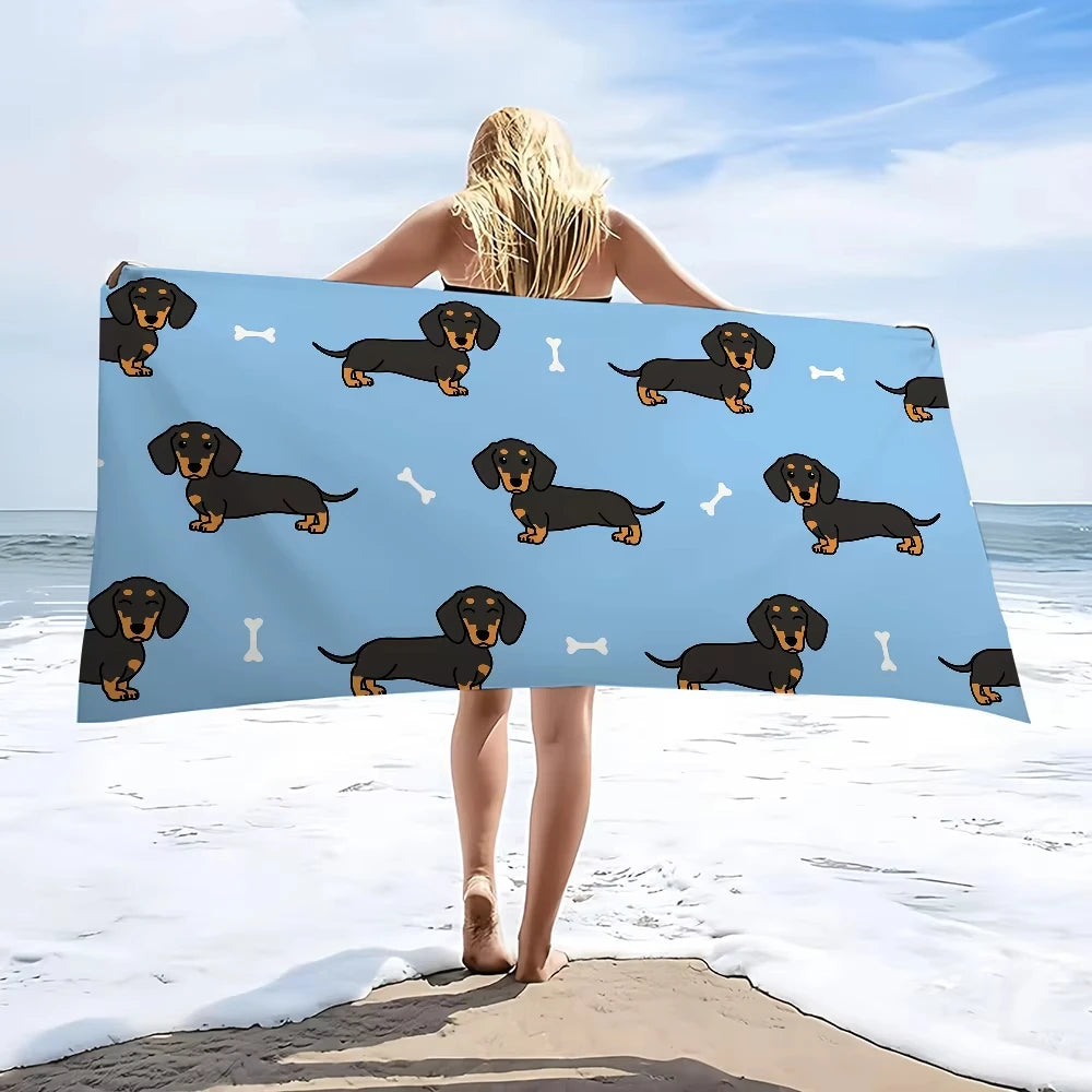 Dachshund Beach Towel