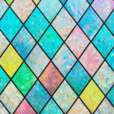 Stained Glass Window Film/ Rainbow