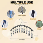 Curved Shape Hanger, 10 Hanger Clips
