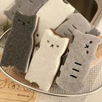 4-piece Cute Cat Sponge Set