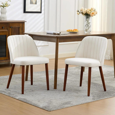 2/ Upholstered/ Wood Legs /Chairs