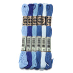 6pcs/lot Colorful Polyester Embroidery Thread
