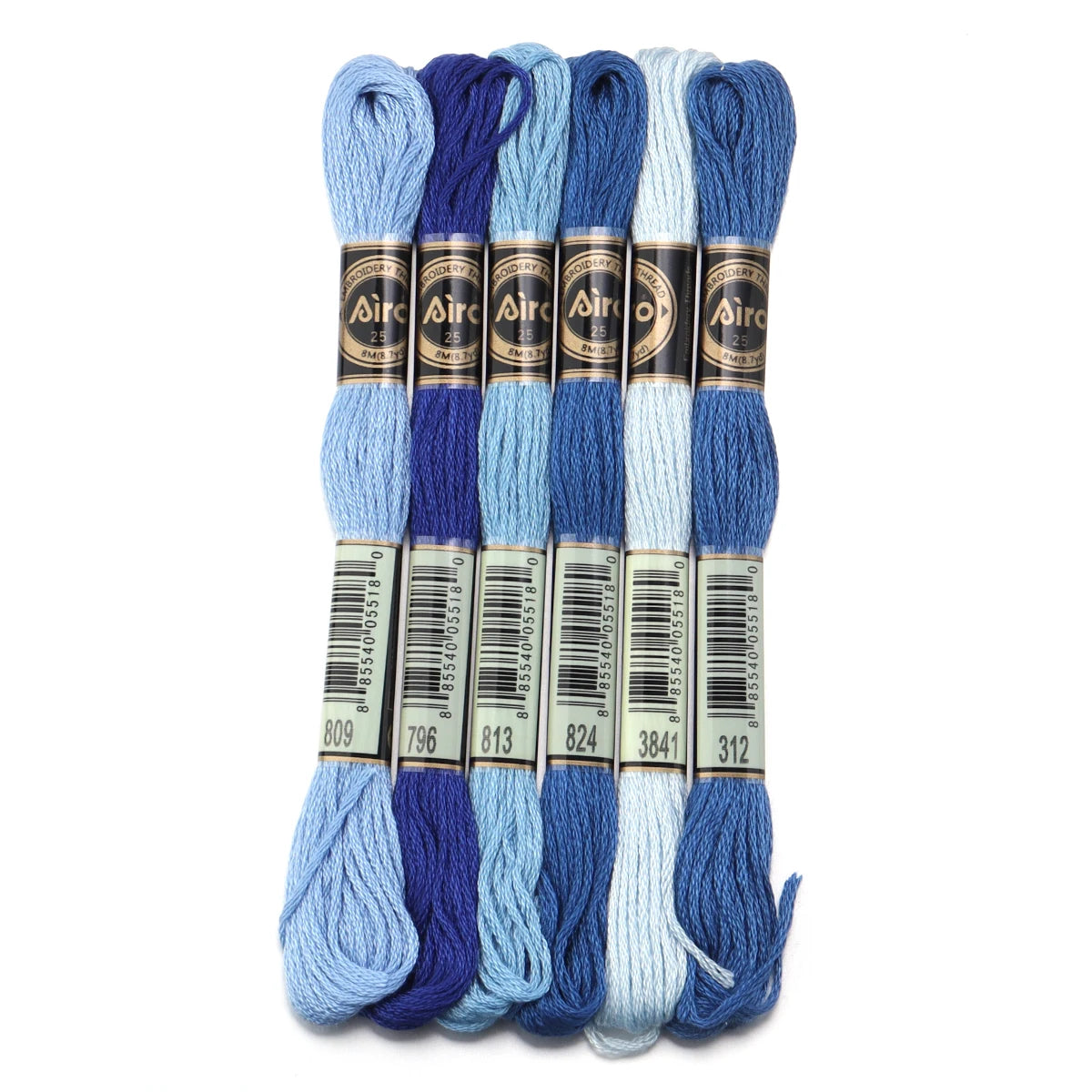 6pcs/lot Colorful Polyester Embroidery Thread