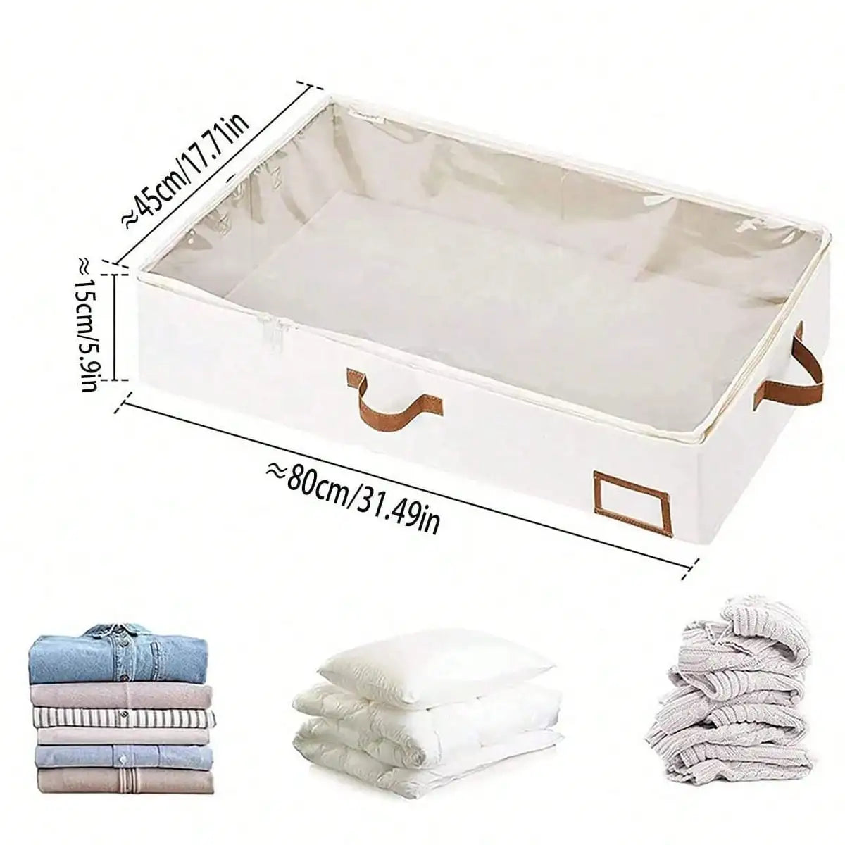 6.7" High Rolling Under Bed Storage Organizer