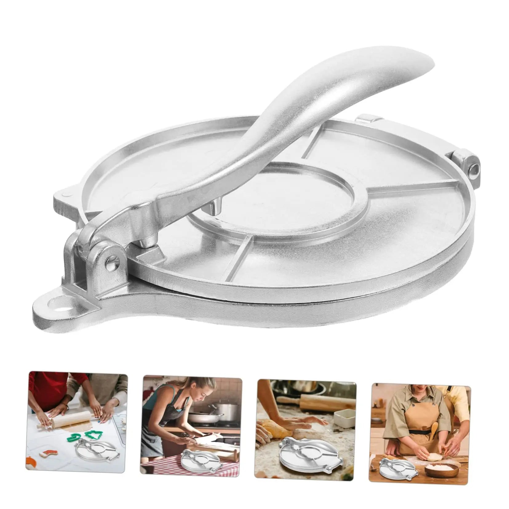 Steel Flour Tortilla Press 6.5 inch