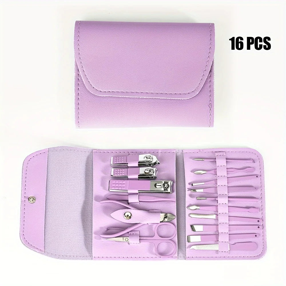16pcs Professional Nail Cuticle Set