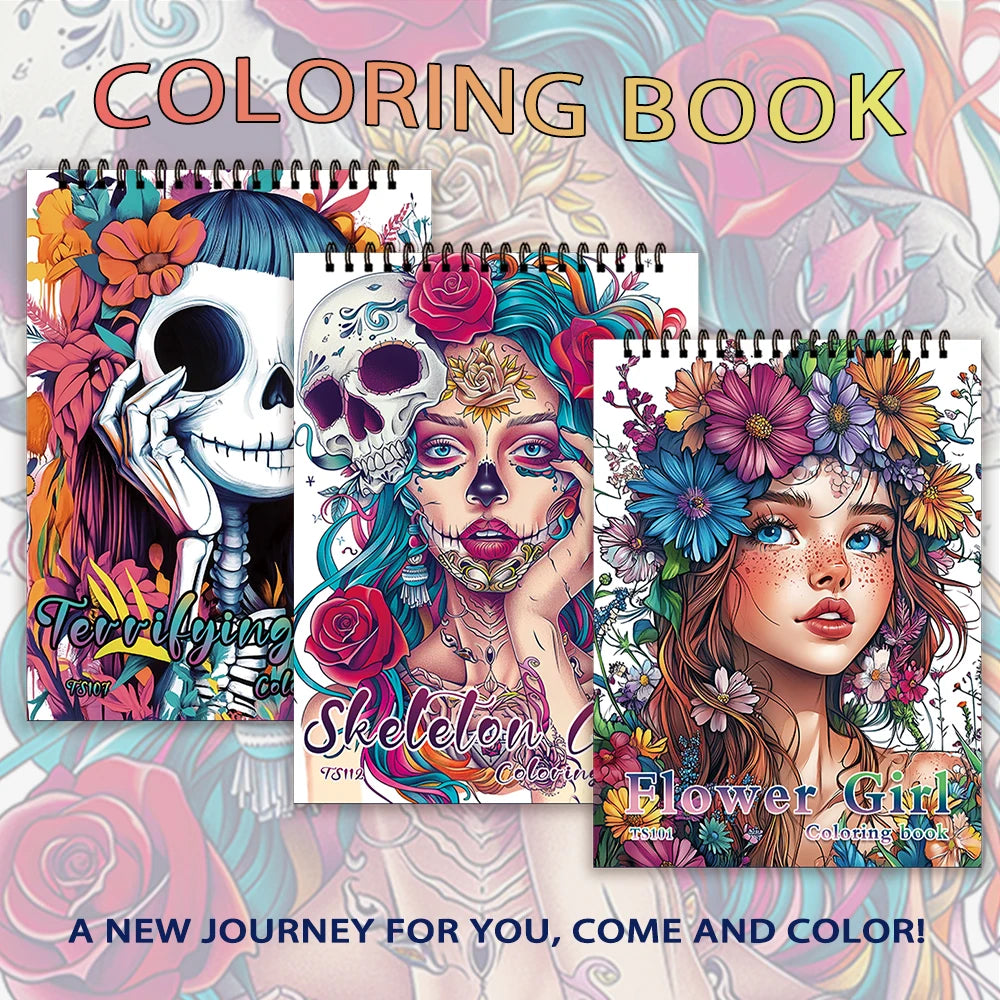 Adult Spiral Coloring Book