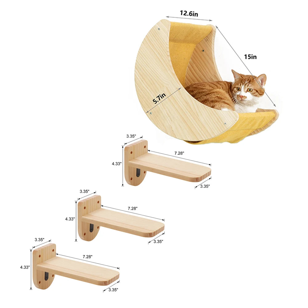 Cat Shelf Wall Hammock Climbing Shelves