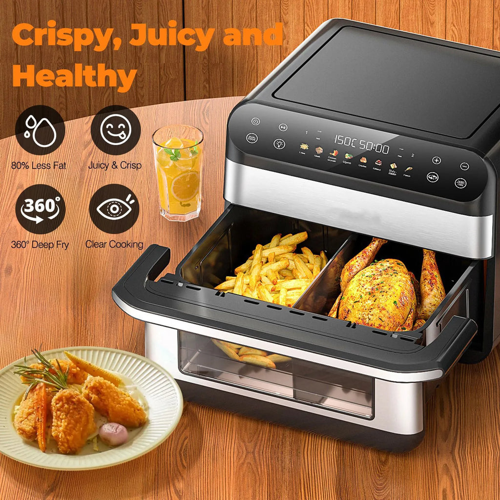 10L Dual-Basket Air Fryer Oven
