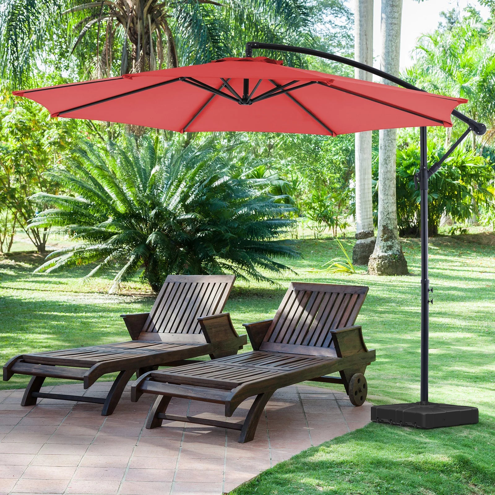 10FT  Patio Umbrella with Easy Tilt Adjustment