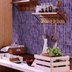 Purple self-adhesive wall tile/6.7x9 inches
