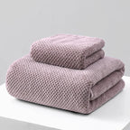 Fleece Bath Towel 3pc Set